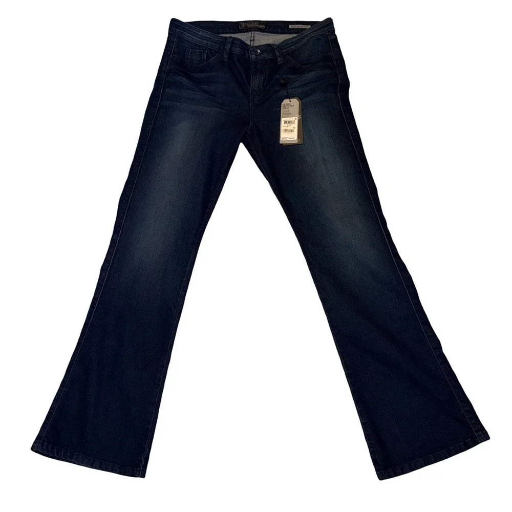 Guess Petite Brittany Bootcut Jeans‎ Dark Wash NWT-31 petite